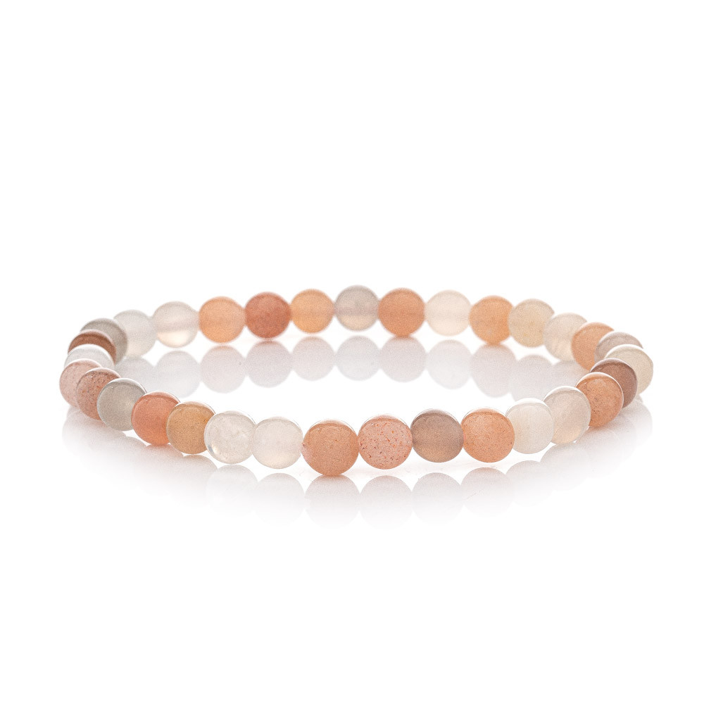 Buka Jewelry | Náramky z drahých kamenů - Drahé kameny Měsíční kámen multicolor BR024