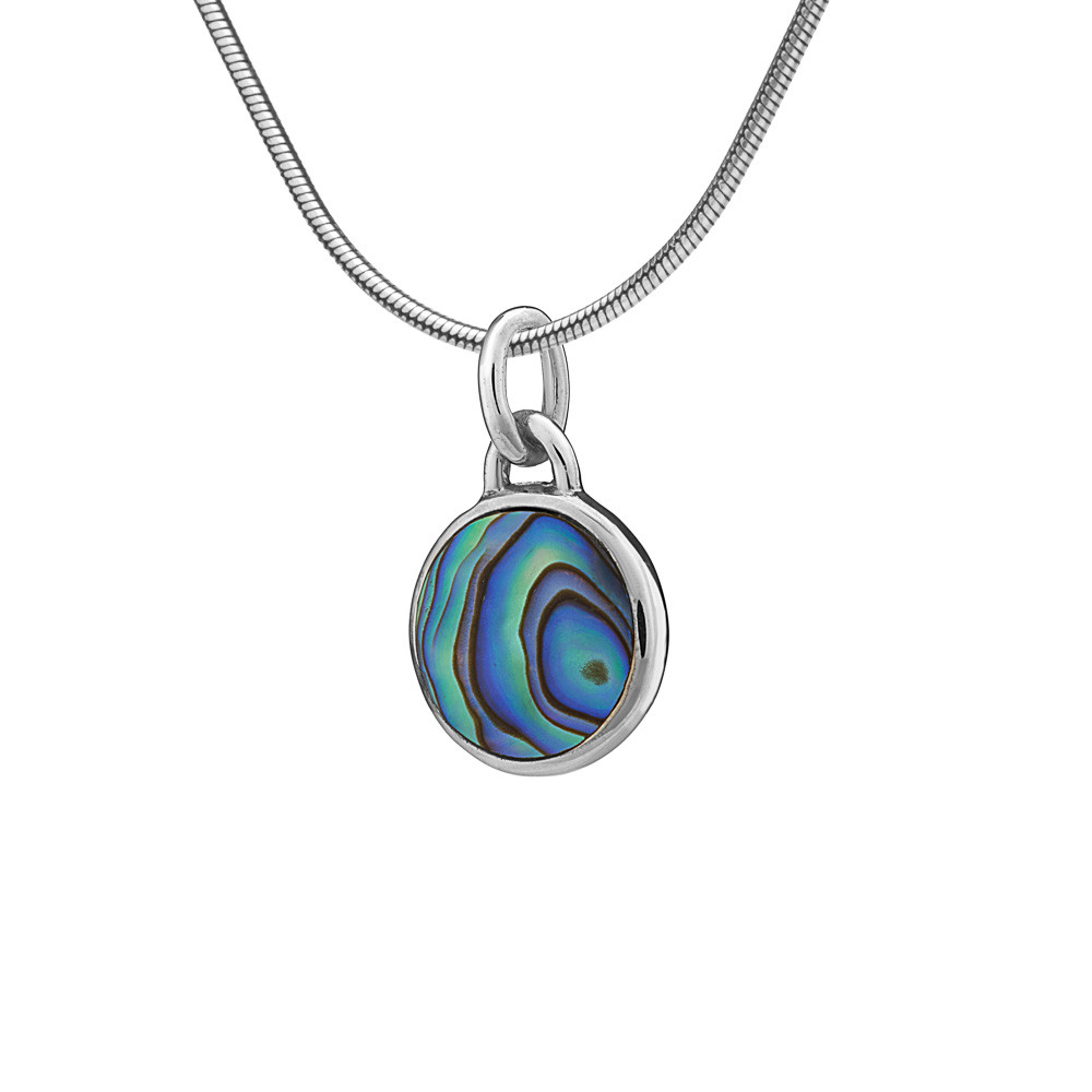 Buka Jewelry | Stříbrný přívěsek s perletí Paua - Barva Multicolor, Drahý kov Sterlingové stříbro (925) PE037